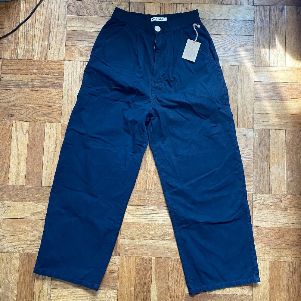 NWT Rudy Jude Pleated Trousers Black Indigo sz 2